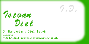 istvan diel business card